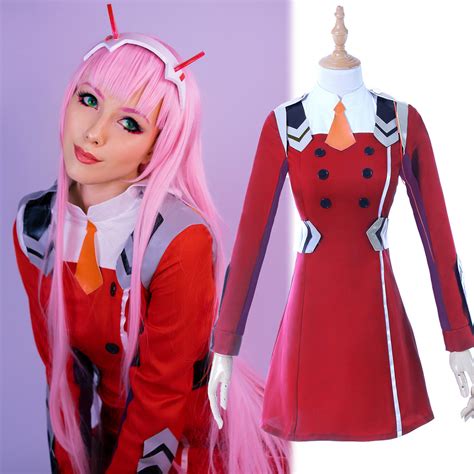 cosplay 02|Darling in The FRANXX 02 Cosplay Costume Zero Two White .